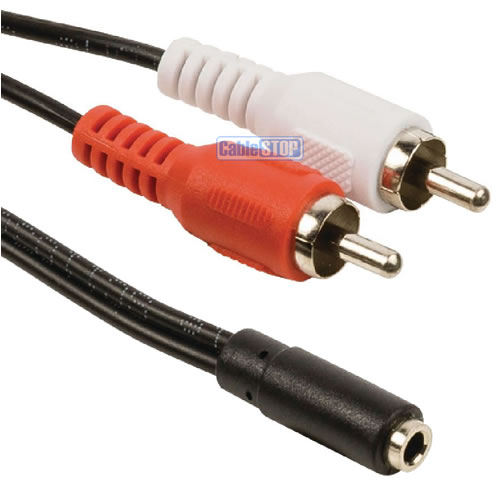 Megafono Vintage Cavo Audio Video 2m RCA PHONO Triplo Rosso Bianco Giallo - Maschio/femmina Per Connessioni Universali Cavo Shielded Cable Stop - Foto 3