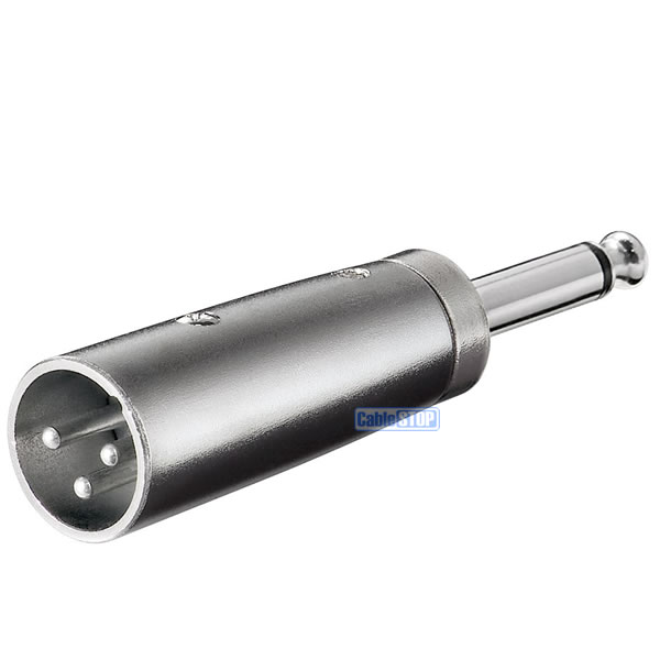 3Pin 1pc Spina Maschio XLR A 1/4" 6.35mm Adattatore Audio Microfono - Foto 2