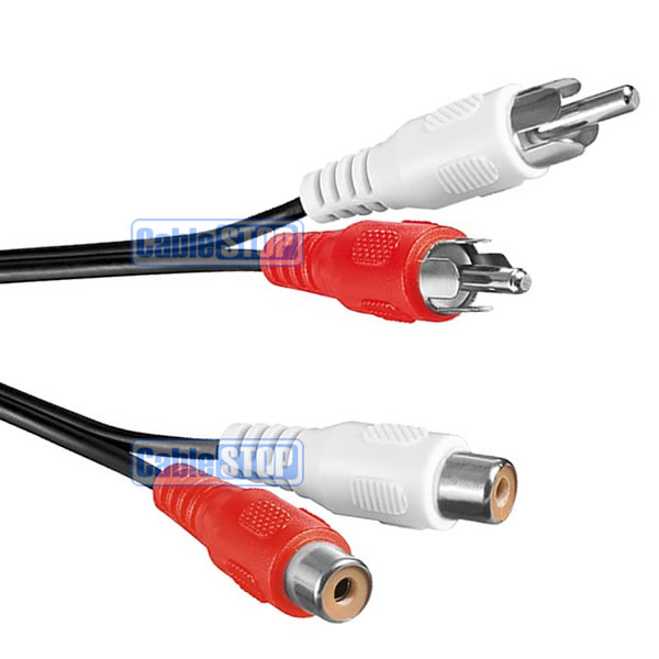 10M Twin RCA Phono RED WHITE Audio EXTENSION Cable 2 x Male to 2 x Female Lead eBay