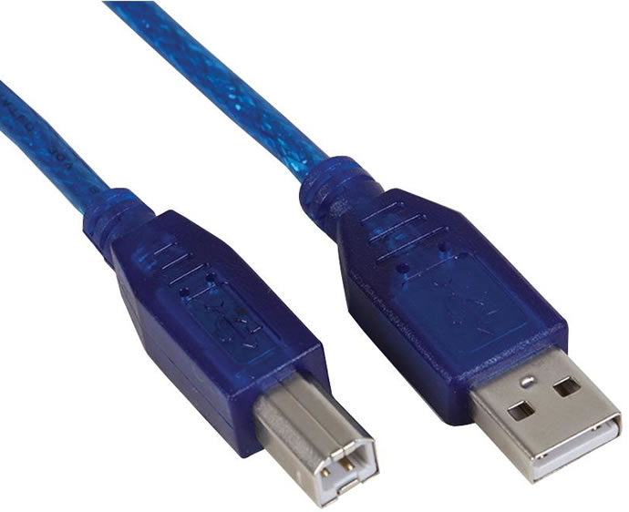 blue printer cable